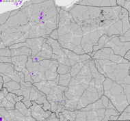 Storm report map of Poland