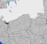 Storm report map of Poland