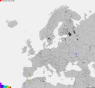 Mapa burzowa Europy
