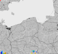 Storm report map of Poland