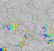 Storm report map of Poland