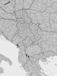 Storm report map of Albania, Kosovo, Montenegro, Northern Macedonia, Serbia