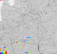 Storm report map of Belarus