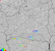 Storm report map of Belarus