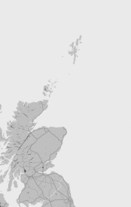 Storm report map of British Isles