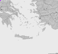 Mapa burzowa Grecji
