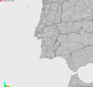 Storm report map of Spain, Portugal