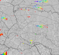 Mapa burzowa Ukrainy