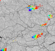 Storm report map of Germany