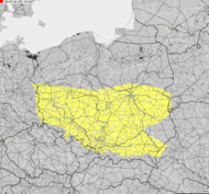 Severe weather alert for Poland