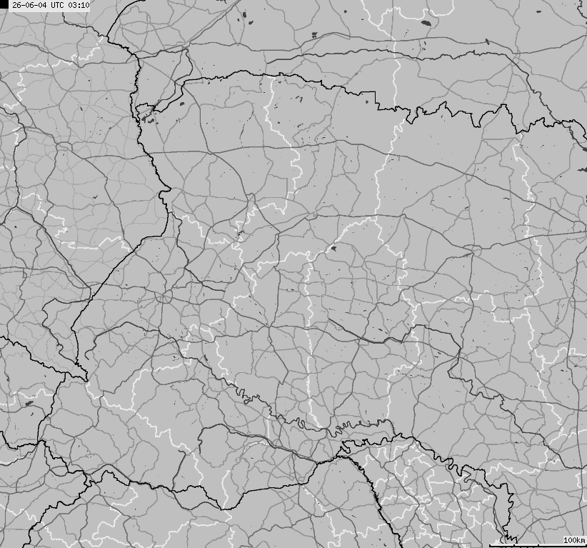 Mapa wyładowań atmosferycznych Ukrainy
