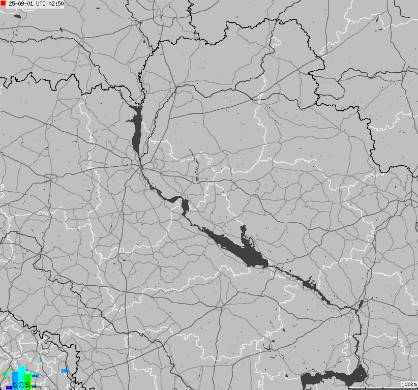 Mapa wyładowań atmosferycznych Ukrainy