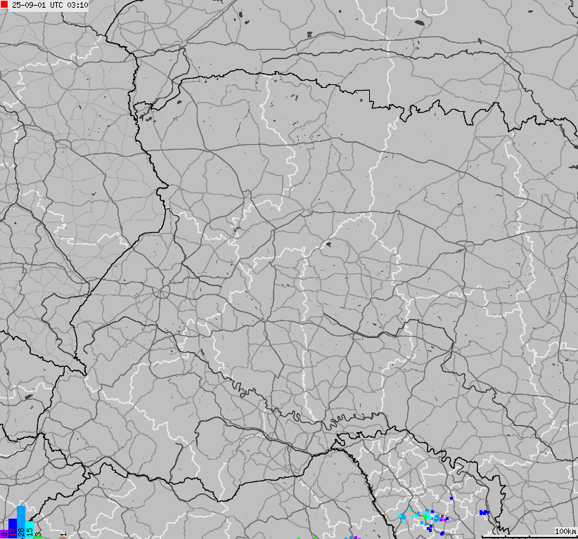 Mapa wyładowań atmosferycznych Ukrainy