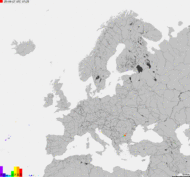 Mapa burzowa Europy