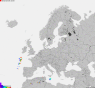 Mapa burzowa Europy