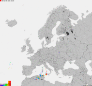 Storm report map of Europe