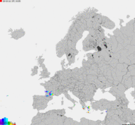 Storm report map of Europe