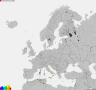 Storm report map of Europe
