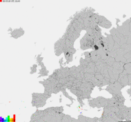 Storm report map of Europe