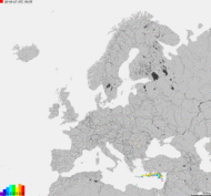 Storm report map of Europe