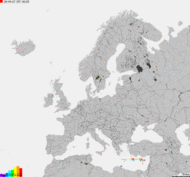Storm report map of Europe