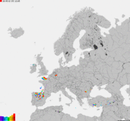 Storm report map of Europe