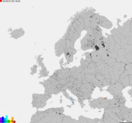 Mapa burzowa Europy
