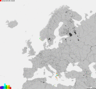 Storm report map of Europe