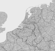 Storm report map of Belgium, Luxembourg, Netherlands