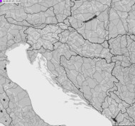 Storm report map of Croatia