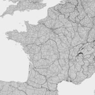 Storm report map of France