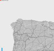 Storm report map of Spain, Portugal