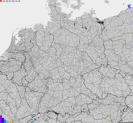 Storm report map of Germany