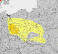 Severe weather alert for Poland