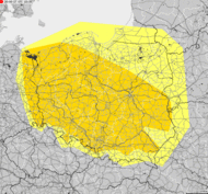 Severe weather alert for Poland