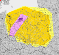 Severe weather alert for Poland