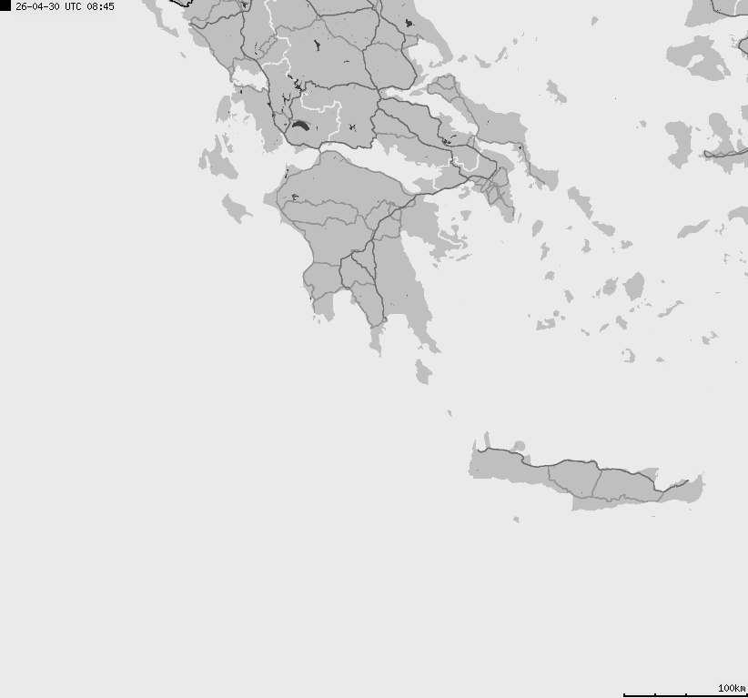 Map of lightnings France